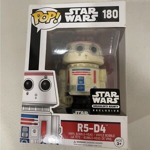 R5-D4 Funko POP Star Wars Exclusive Smuggler's Bounty Exclusive Rare !! #180